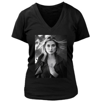 Elizabeth Debicki Women's Deep V-Neck TShirt