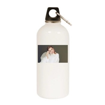 Elizabeth Debicki White Water Bottle With Carabiner