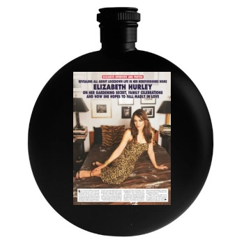 Elizabeth Hurley Round Flask