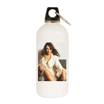 Elizabeth Hurley White Water Bottle With Carabiner