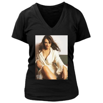 Elizabeth Hurley Women's Deep V-Neck TShirt