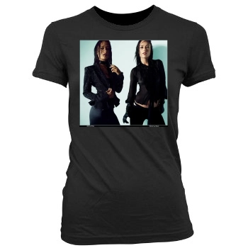 Olivia Wilde Women's Junior Cut Crewneck T-Shirt