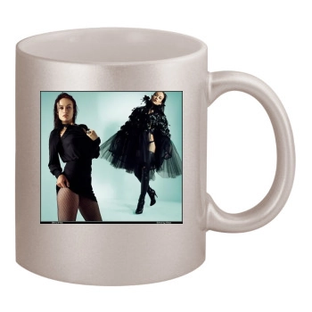 Olivia Wilde 11oz Metallic Silver Mug