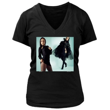 Olivia Wilde Women's Deep V-Neck TShirt