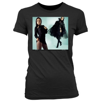 Olivia Wilde Women's Junior Cut Crewneck T-Shirt