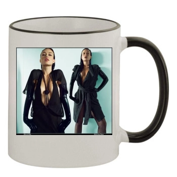 Olivia Wilde 11oz Colored Rim & Handle Mug