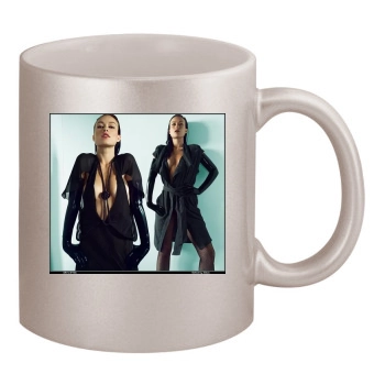 Olivia Wilde 11oz Metallic Silver Mug