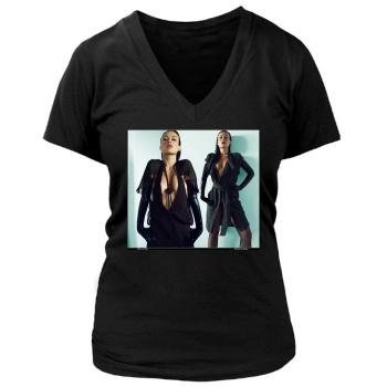 Olivia Wilde Women's Deep V-Neck TShirt