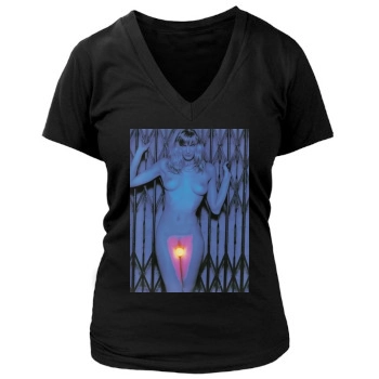 Sadie Frost Women's Deep V-Neck TShirt