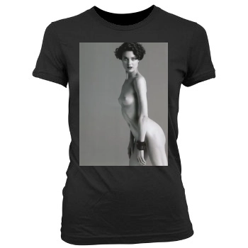 Shalom Harlow Women's Junior Cut Crewneck T-Shirt