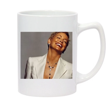 Sharon Stone 14oz White Statesman Mug