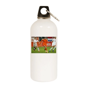 Florijana Imaili White Water Bottle With Carabiner