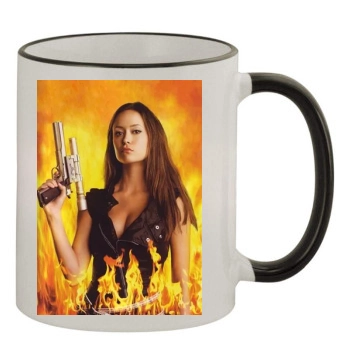 Summer Glau 11oz Colored Rim & Handle Mug