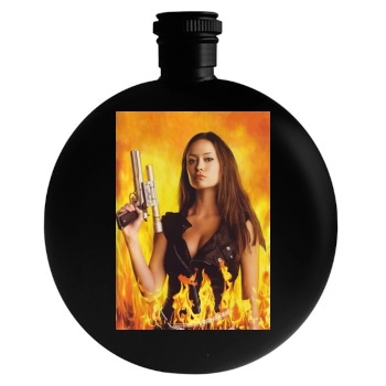 Summer Glau Round Flask