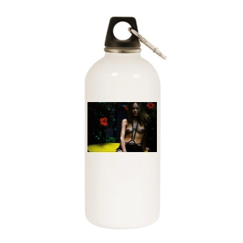 Sydonie Herrera White Water Bottle With Carabiner