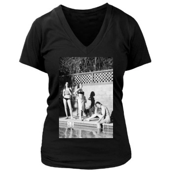 Haim Women's Deep V-Neck TShirt