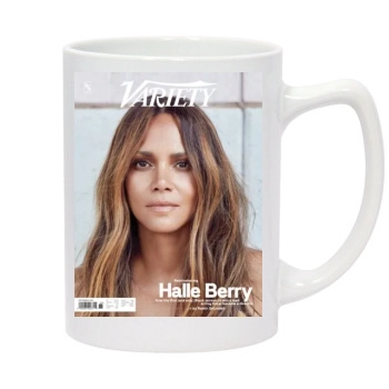 Halle Berry 14oz White Statesman Mug