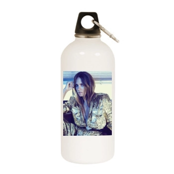 Halle Berry White Water Bottle With Carabiner