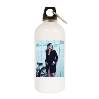 Halle Berry White Water Bottle With Carabiner