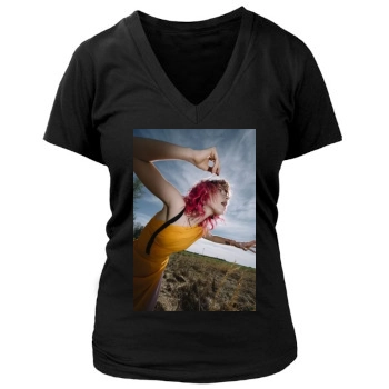 Hayley Williams Women's Deep V-Neck TShirt