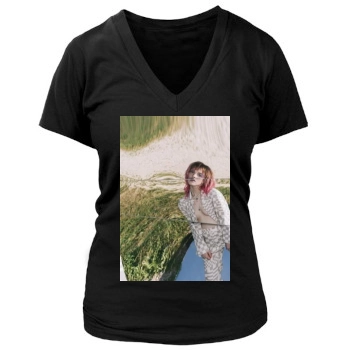 Hayley Williams Women's Deep V-Neck TShirt