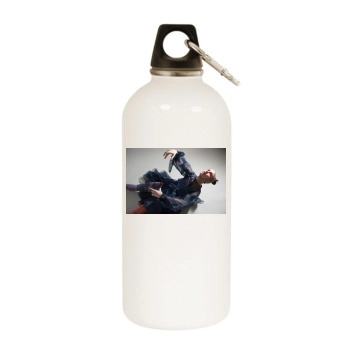 Hayley Williams White Water Bottle With Carabiner