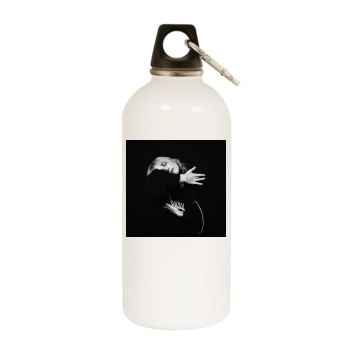 Hayley Williams White Water Bottle With Carabiner