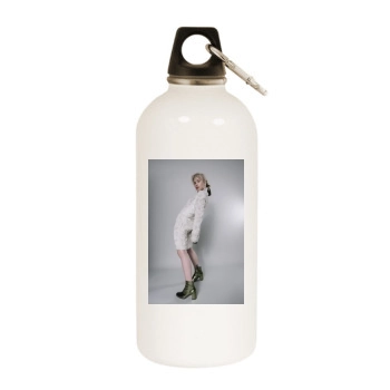 Hayley Williams White Water Bottle With Carabiner