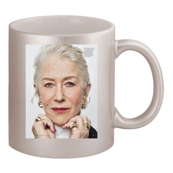 Helen Mirren 11oz Metallic Silver Mug