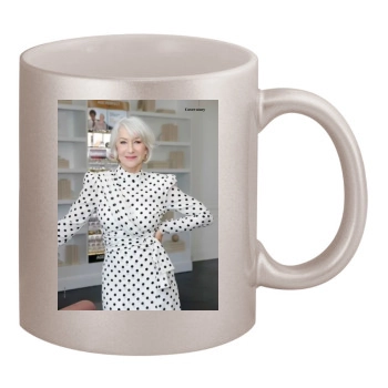 Helen Mirren 11oz Metallic Silver Mug