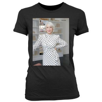 Helen Mirren Women's Junior Cut Crewneck T-Shirt