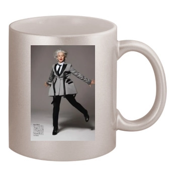 Helen Mirren 11oz Metallic Silver Mug