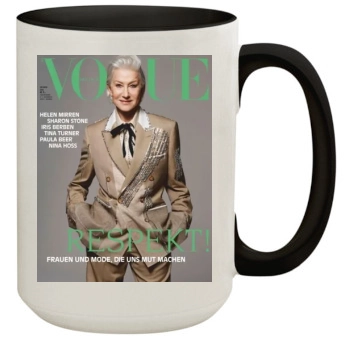 Helen Mirren 15oz Colored Inner & Handle Mug