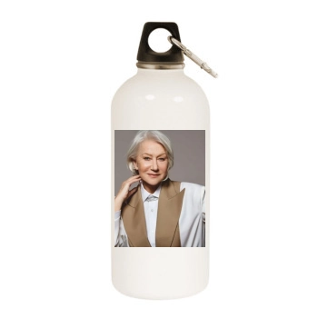 Helen Mirren White Water Bottle With Carabiner