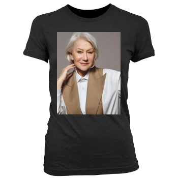 Helen Mirren Women's Junior Cut Crewneck T-Shirt