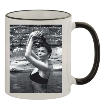 Helena Christensen 11oz Colored Rim & Handle Mug