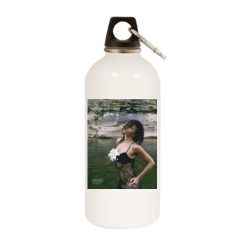 Helena Christensen White Water Bottle With Carabiner