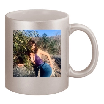 Helena Christensen 11oz Metallic Silver Mug