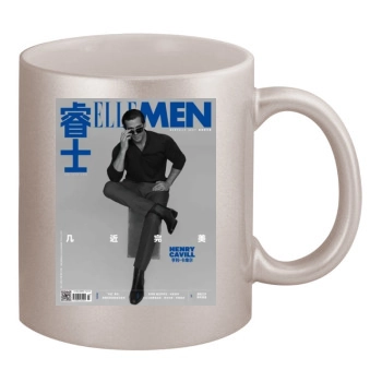 Henry Cavill 11oz Metallic Silver Mug