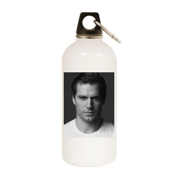 Henry Cavill White Water Bottle With Carabiner