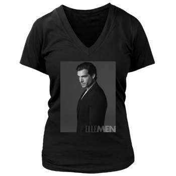 Henry Cavill Women's Deep V-Neck TShirt