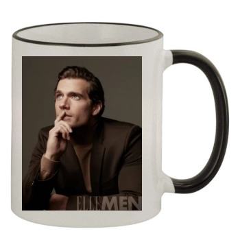 Henry Cavill 11oz Colored Rim & Handle Mug