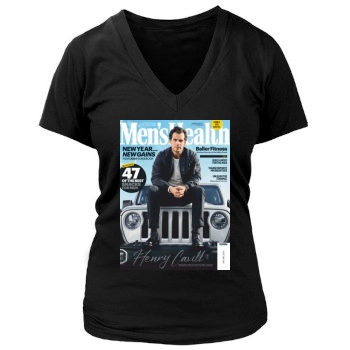 Henry Cavill Women's Deep V-Neck TShirt