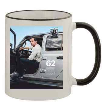 Henry Cavill 11oz Colored Rim & Handle Mug