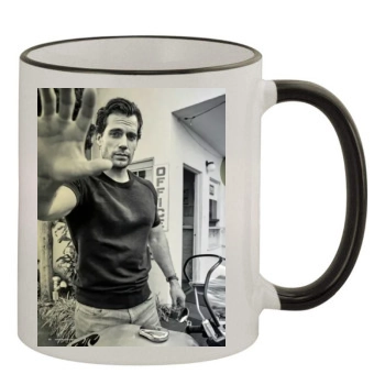 Henry Cavill 11oz Colored Rim & Handle Mug