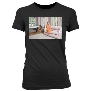 Hilary Duff Women's Junior Cut Crewneck T-Shirt