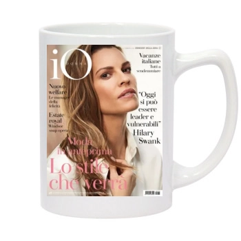 Hilary Swank 14oz White Statesman Mug