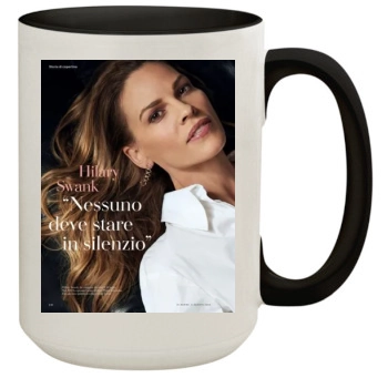 Hilary Swank 15oz Colored Inner & Handle Mug