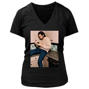 Jake Gyllenhaal Women's Deep V-Neck TShirt