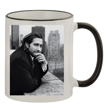 Jake Gyllenhaal 11oz Colored Rim & Handle Mug